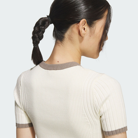 adidas Originals阿迪三叶草2025女子TIGHT TEE SS针织无领短TKS8494