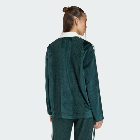 adidas Originals阿迪三叶草2025女子LS JERSEY针织有领长TKS7796