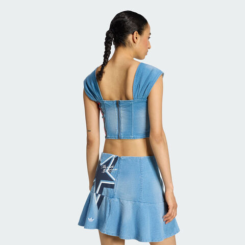 adidas Originals阿迪三叶草2025女子DENIM COURSAGE休闲背心KC6275