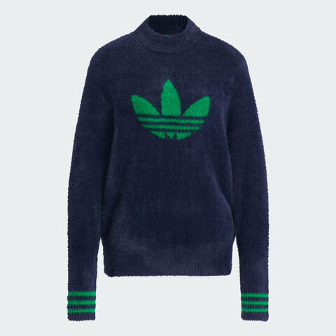 adidas Originals阿迪三叶草2025女子S Nvlty Swtr W毛线套头衫JX9267