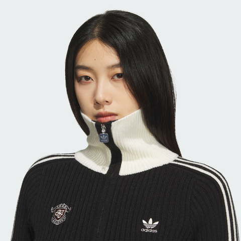 adidas Originals阿迪三叶草2025女子IH FF JKT W毛线开衫KF0718