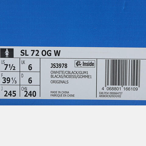 adidas Originals阿迪三叶草2025中性SL 72 OG WORI-RUNNINGJS3978