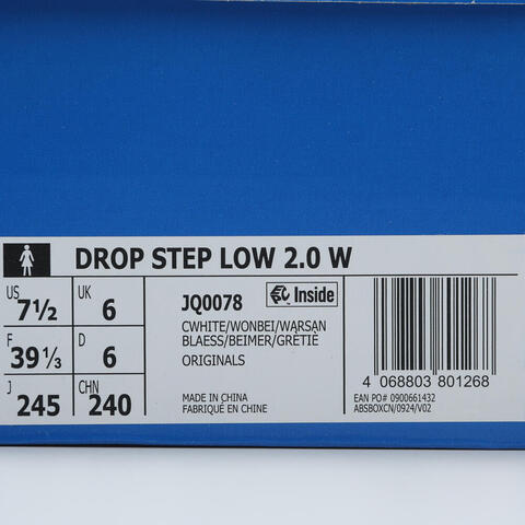 adidas Originals阿迪三叶草2025中性DROP STEP LOW 2.0 WORI-BBALLJQ0078