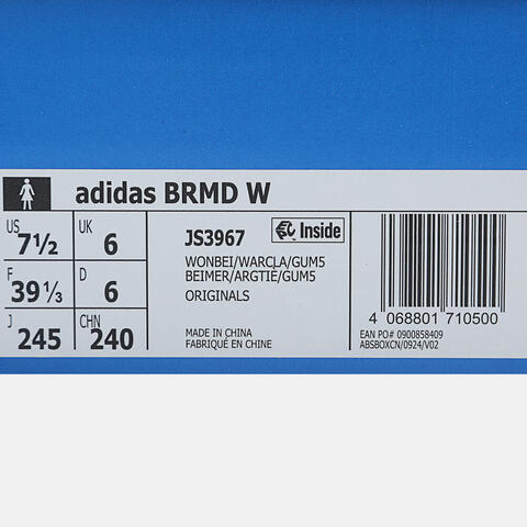 adidas Originals阿迪三叶草2025中性adidas BRMD WORI-CLASSICJS3967