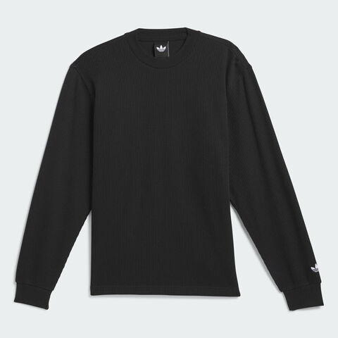 adidas Originals阿迪三叶草2025男子THERMAL LS T针织无帽卫衣JW0052