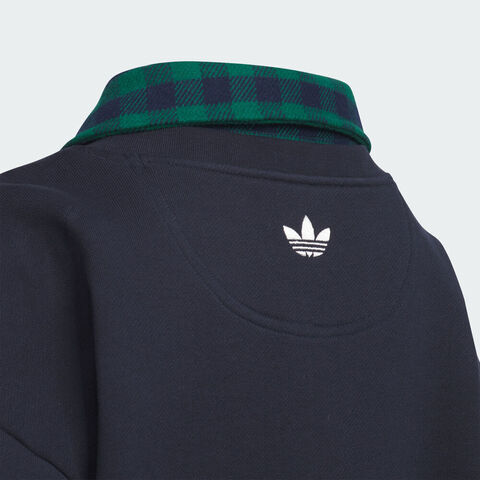 adidas Originals阿迪三叶草2025男大童JK TS KN CREW针织无帽卫衣KF7347