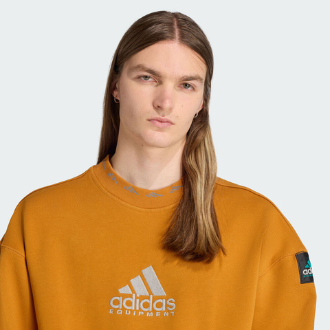 adidas Originals阿迪三叶草2025男子EQT SWEATSHIRT针织无帽卫衣JX1457