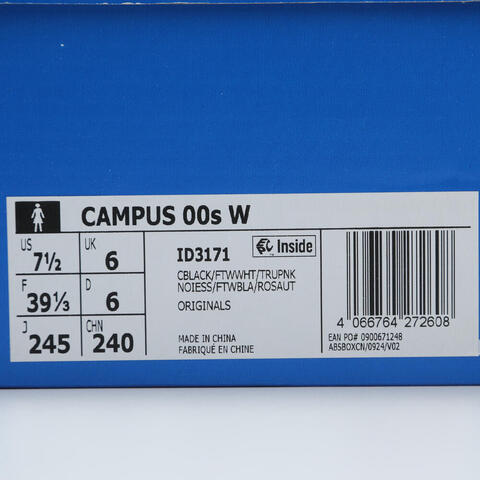 adidas Originals阿迪三叶草2025中性CAMPUS 00s WORI-CLASSICID3171