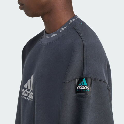 adidas Originals阿迪三叶草2025男子EQT SWEATSHIRT针织无帽卫衣JV7646