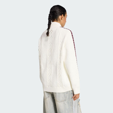 adidas Originals阿迪三叶草2025女子ARCHIVE KNIT TT针织无帽外套KS7804
