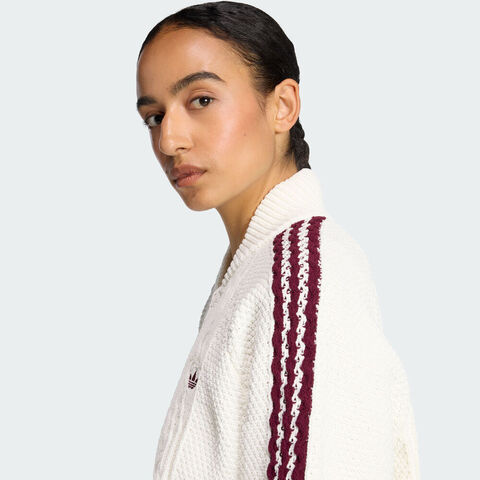 adidas Originals阿迪三叶草2025女子ARCHIVE KNIT TT针织无帽外套KS7804