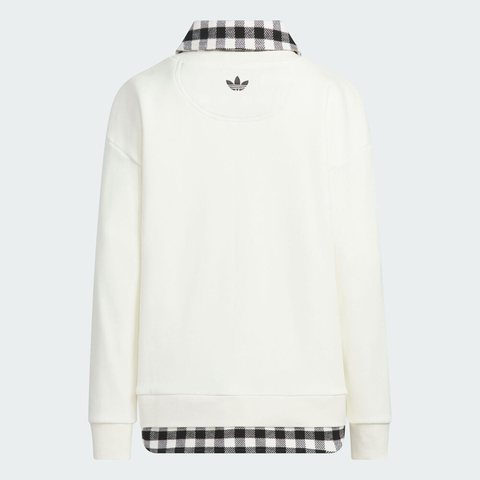 adidas Originals阿迪三叶草2025男大童JK TS KN CREW针织无帽卫衣KF7346