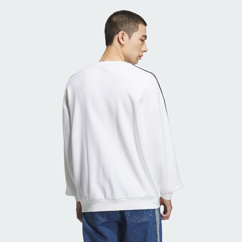 adidas Originals阿迪三叶草2025男子OVERSIZE CREW针织无帽卫衣KD1834