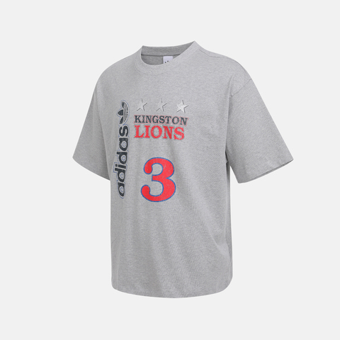 adidas Originals阿迪三叶草2025男子LIONS BYFR TEE针织无领短TKF9607