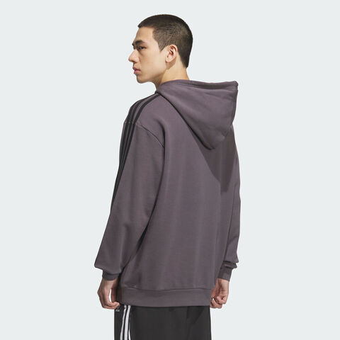 adidas Originals阿迪三叶草2025男子BAGGY HOODIE针织连帽卫衣KD1861