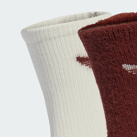 adidas Originals阿迪三叶草2025中性FLUFFY CR S 2P中袜优惠装JX5218