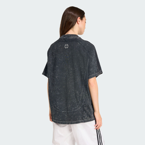 adidas Originals阿迪三叶草2025女子RHINESTONE TEE针织无领短TKF3113