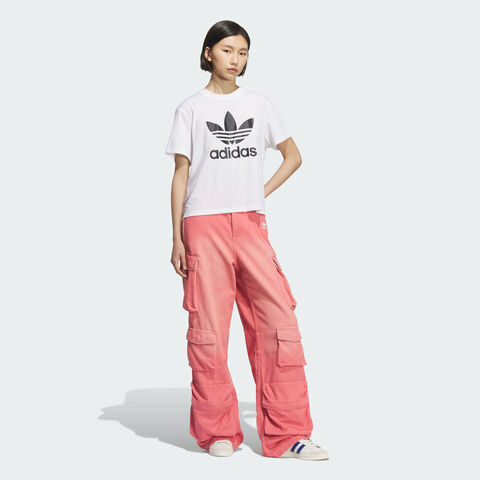 adidas Originals阿迪三叶草2025女子IH DENIM CARGO牛仔长裤KC5869