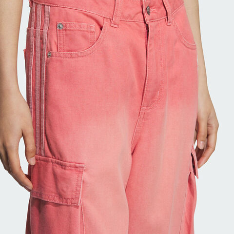 adidas Originals阿迪三叶草2025女子IH DENIM CARGO牛仔长裤KC5869