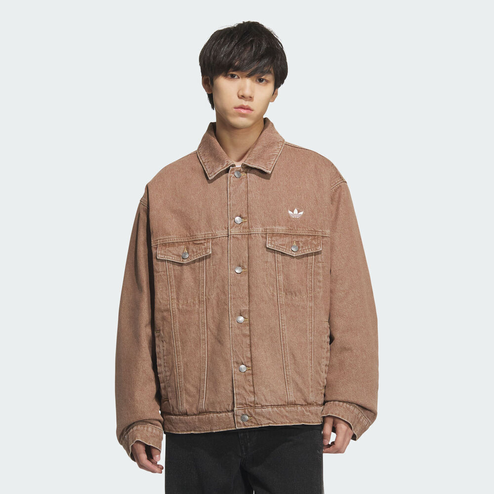 adidas Originals阿迪三叶草2025男子DENIM PAD WASH薄棉服KB5447