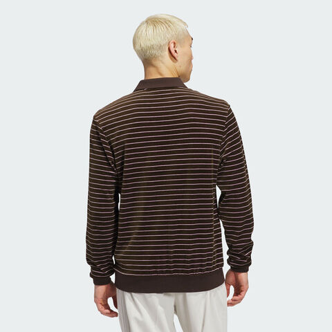 adidas Originals阿迪三叶草2025男子MR Velour LS P针织有领长TJW9863