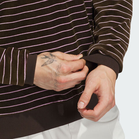 adidas Originals阿迪三叶草2025男子MR Velour LS P针织有领长TJW9863