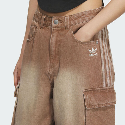 adidas Originals阿迪三叶草2025女子IH DENIM CARGO牛仔长裤KC5871