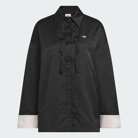 adidas Originals阿迪三叶草2025女子NEW CN SHIRT JK梭织无帽外套KB6407