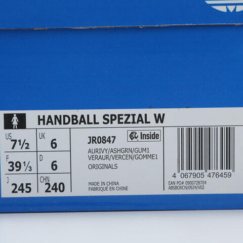 adidas Originals阿迪三叶草2025中性HANDBALL SPEZIAL WORI-CLASSICJR0847