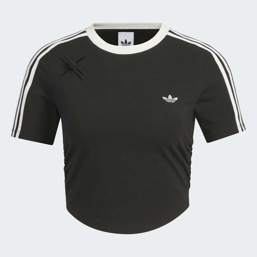 adidas Originals阿迪三叶草2025女子NEW CN TEE SS针织无领短TKC5851