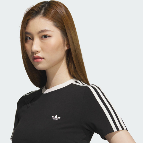 adidas Originals阿迪三叶草2025女子NEW CN TEE SS针织无领短TKC5851