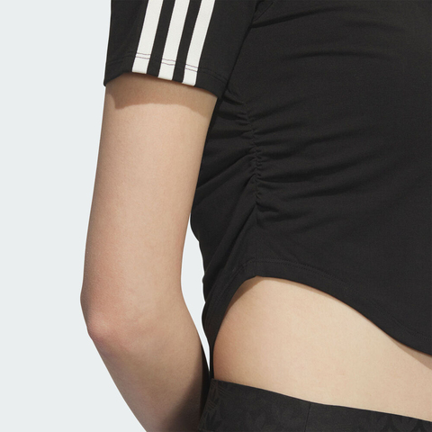 adidas Originals阿迪三叶草2025女子NEW CN TEE SS针织无领短TKC5851