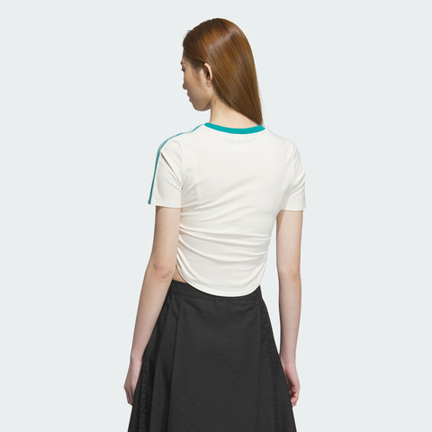 adidas Originals阿迪三叶草2025女子NEW CN TEE SS针织无领短TKC5852