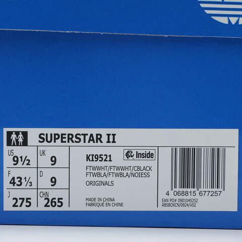 adidas Originals阿迪三叶草2025中性SUPERSTAR IIENERGYKI9521