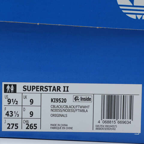 adidas Originals阿迪三叶草2025中性SUPERSTAR IIENERGYKI9520