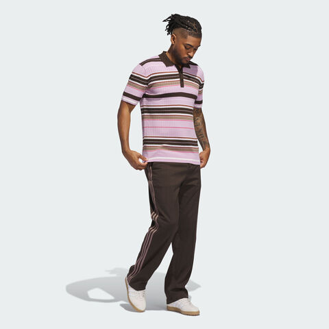 adidas Originals阿迪三叶草2025男子MR Stripe Polo针织有领短TJN9733