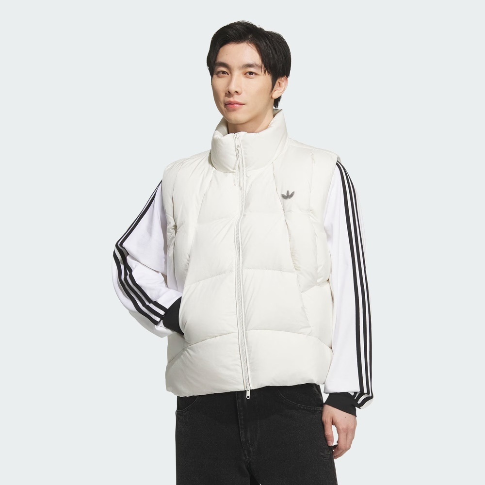 adidas Originals阿迪三叶草2025男子VEST DOWN U羽绒背心KV3987