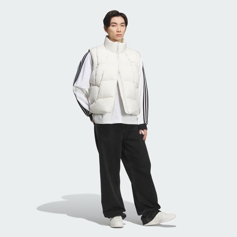 adidas Originals阿迪三叶草2025男子VEST DOWN U羽绒背心KV3987