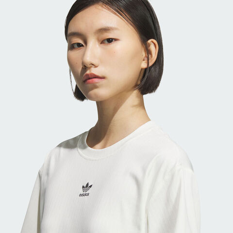 adidas Originals阿迪三叶草2025女子ESS WR TEE针织无领短TKD1862