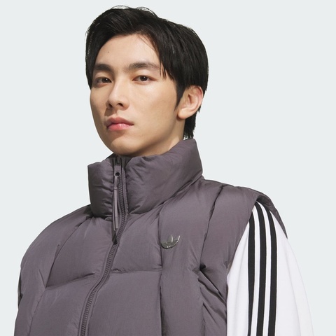 adidas Originals阿迪三叶草2025男子VEST DOWN U羽绒背心KV3986