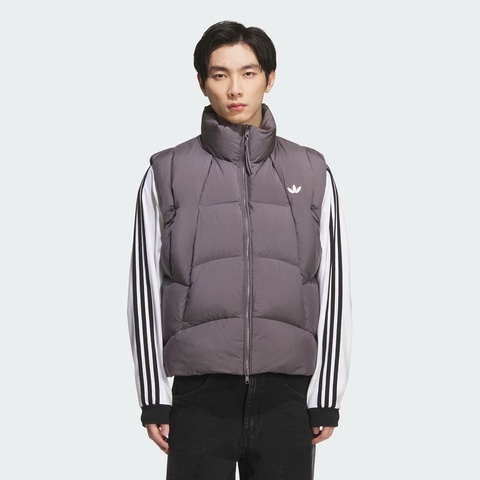 adidas Originals阿迪三叶草2025男子VEST DOWN U羽绒背心KV3986