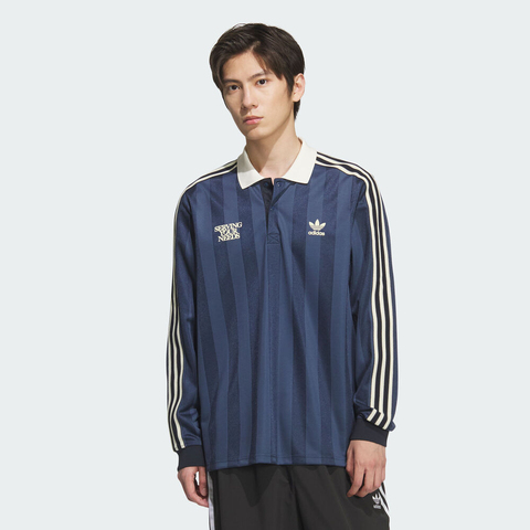 adidas Originals阿迪三叶草2025男子LS POLO针织有领长TKT0840