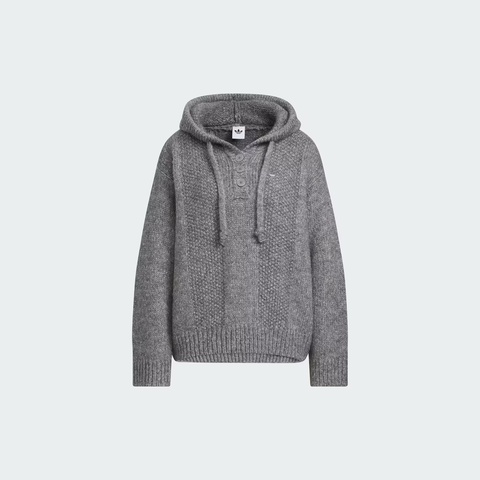 adidas Originals阿迪三叶草2025女子HOODY SWEATER毛线套头衫KS5967