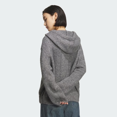 adidas Originals阿迪三叶草2025女子HOODY SWEATER毛线套头衫KS5967