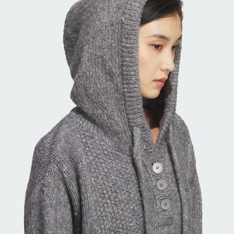 adidas Originals阿迪三叶草2025女子HOODY SWEATER毛线套头衫KS5967