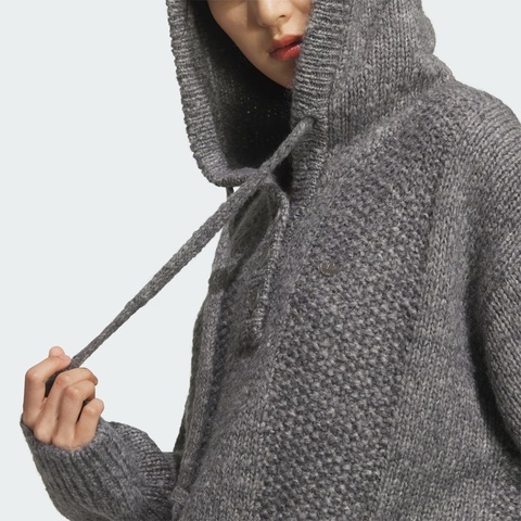 adidas Originals阿迪三叶草2025女子HOODY SWEATER毛线套头衫KS5967