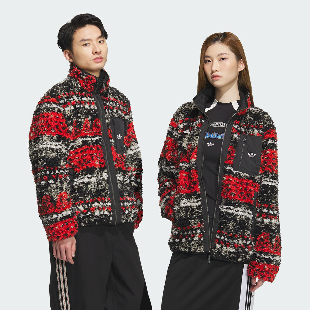 adidas Originals阿迪三叶草2025男子TOC JACKET人造毛绒外套KC0105