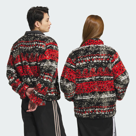 adidas Originals阿迪三叶草2025男子TOC JACKET人造毛绒外套KC0105
