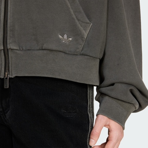 adidas Originals阿迪三叶草2025女子GFX HOODIE针织连帽卫衣KE3302