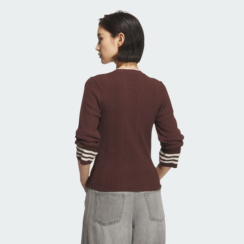 adidas Originals阿迪三叶草2025女子CREW SWEATER毛线套头衫KS5966